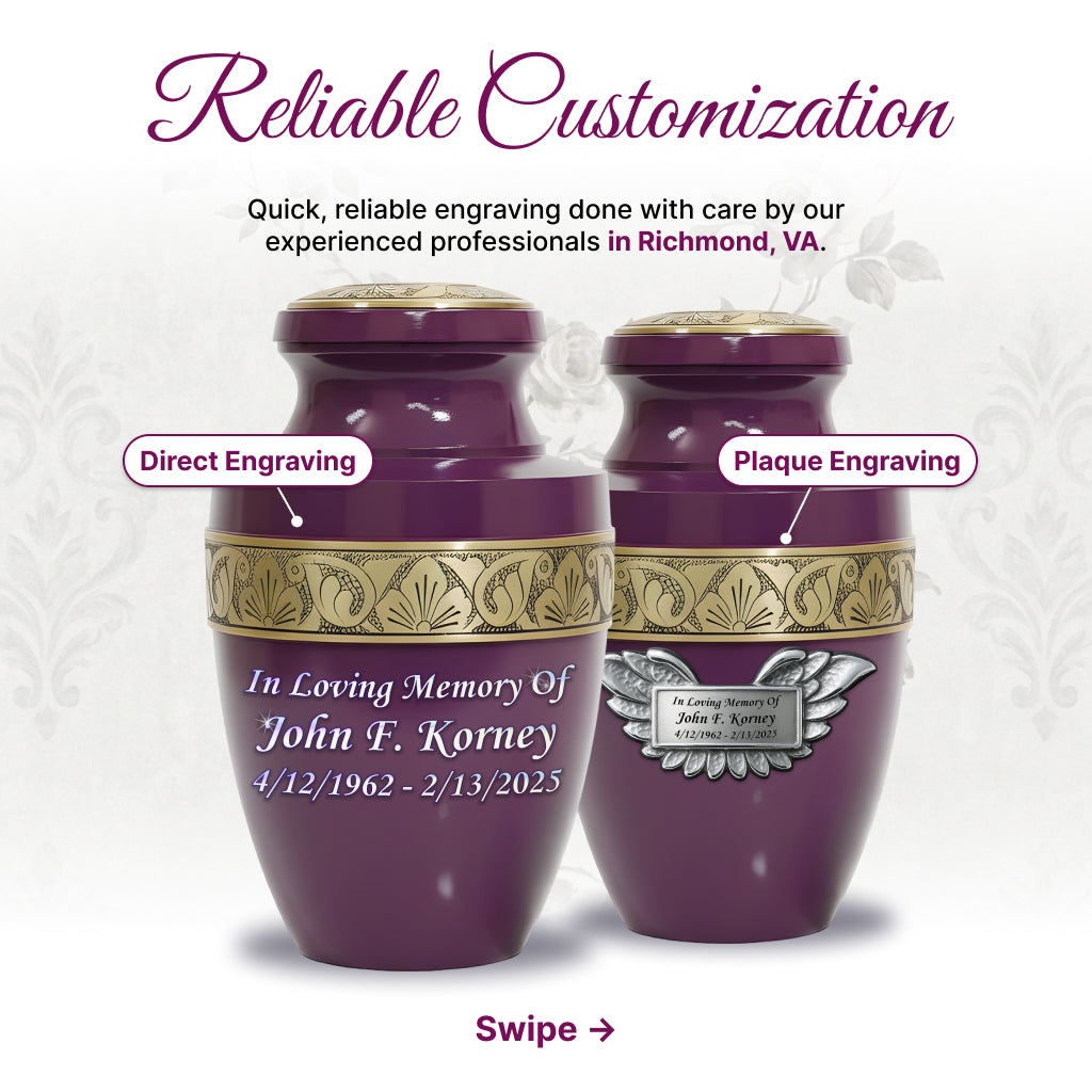 Radiant Grecian Cremation Urn