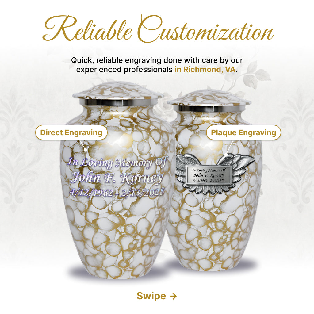 Motif Cloud Cremation Urn