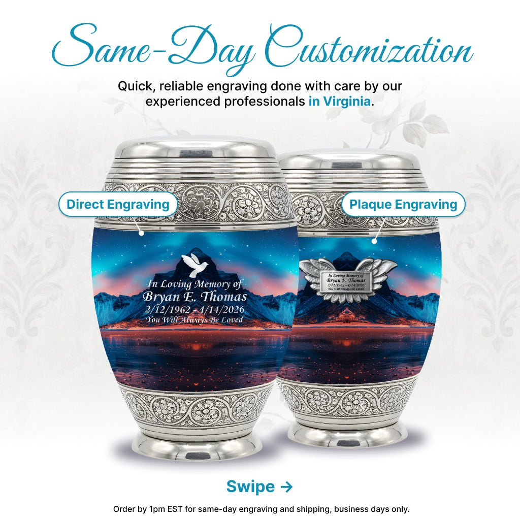 Ornate Image Urn