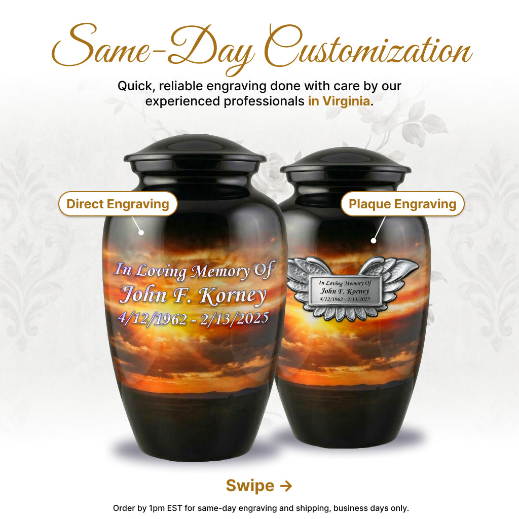 American Flag Tribute Urn