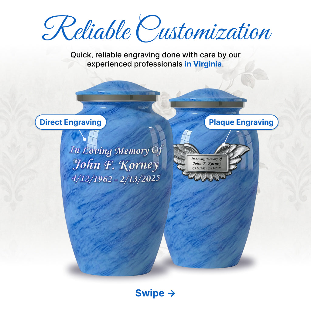 Motif Pastel Cremation Urn