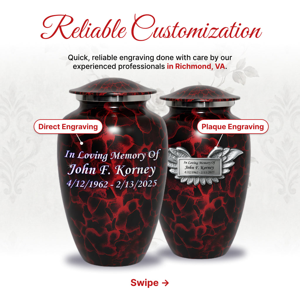 Motif Patch Cremation Urn