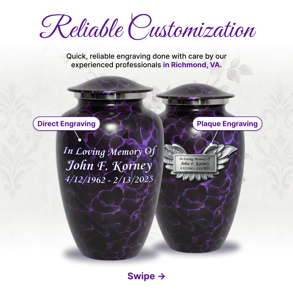 Motif Patch Cremation Urn