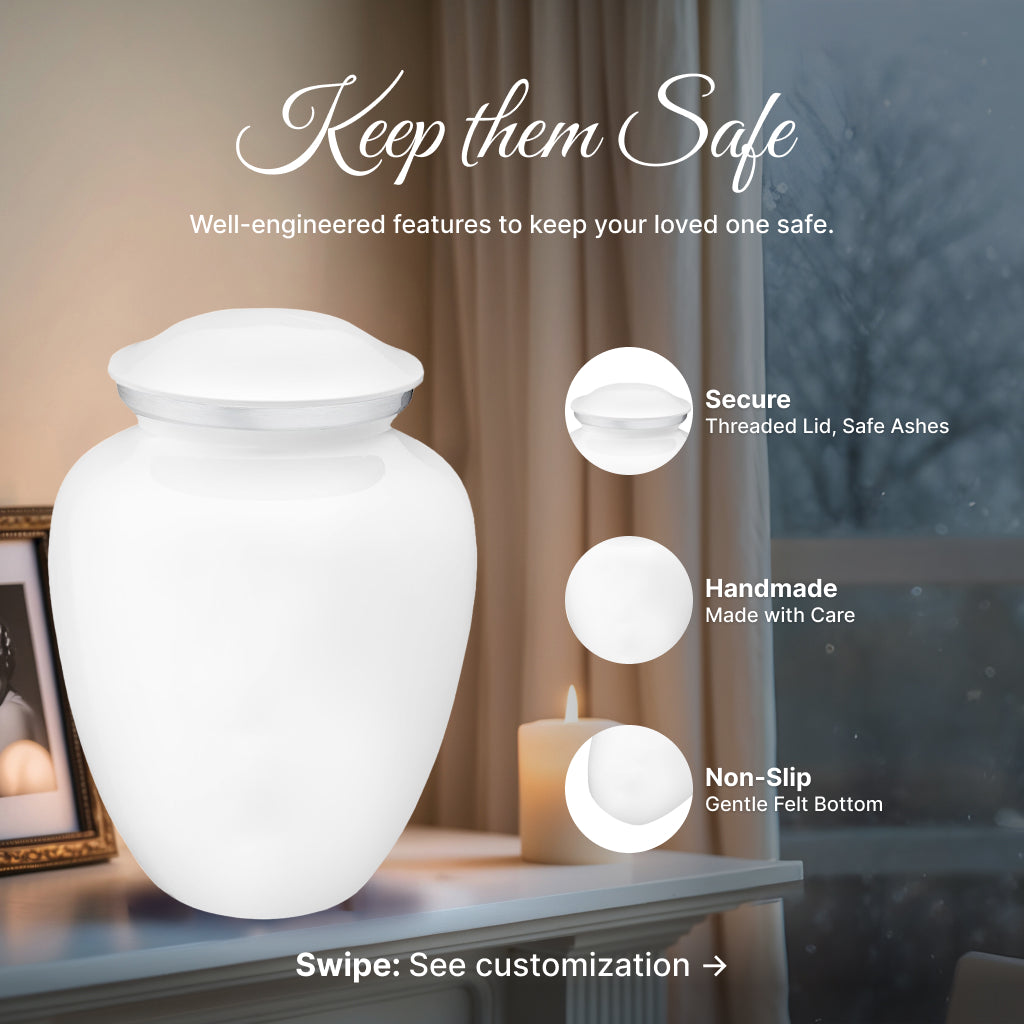 Serenity Curve Plain Urn