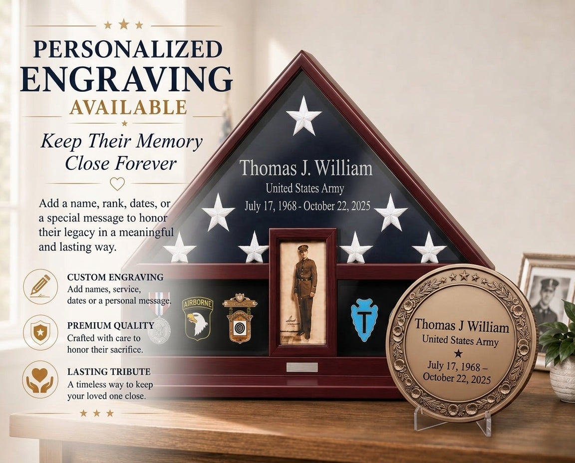 Memorial Flag Display Case
