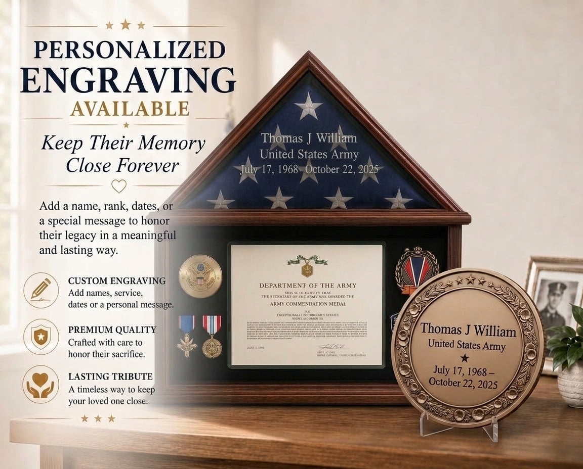Memorial Flag Display Case