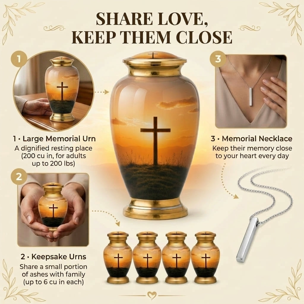 Cross Cremation Urn