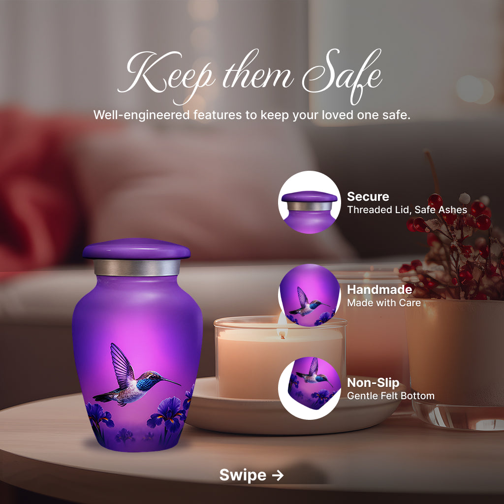 Hummingbird Image Cremation Urn