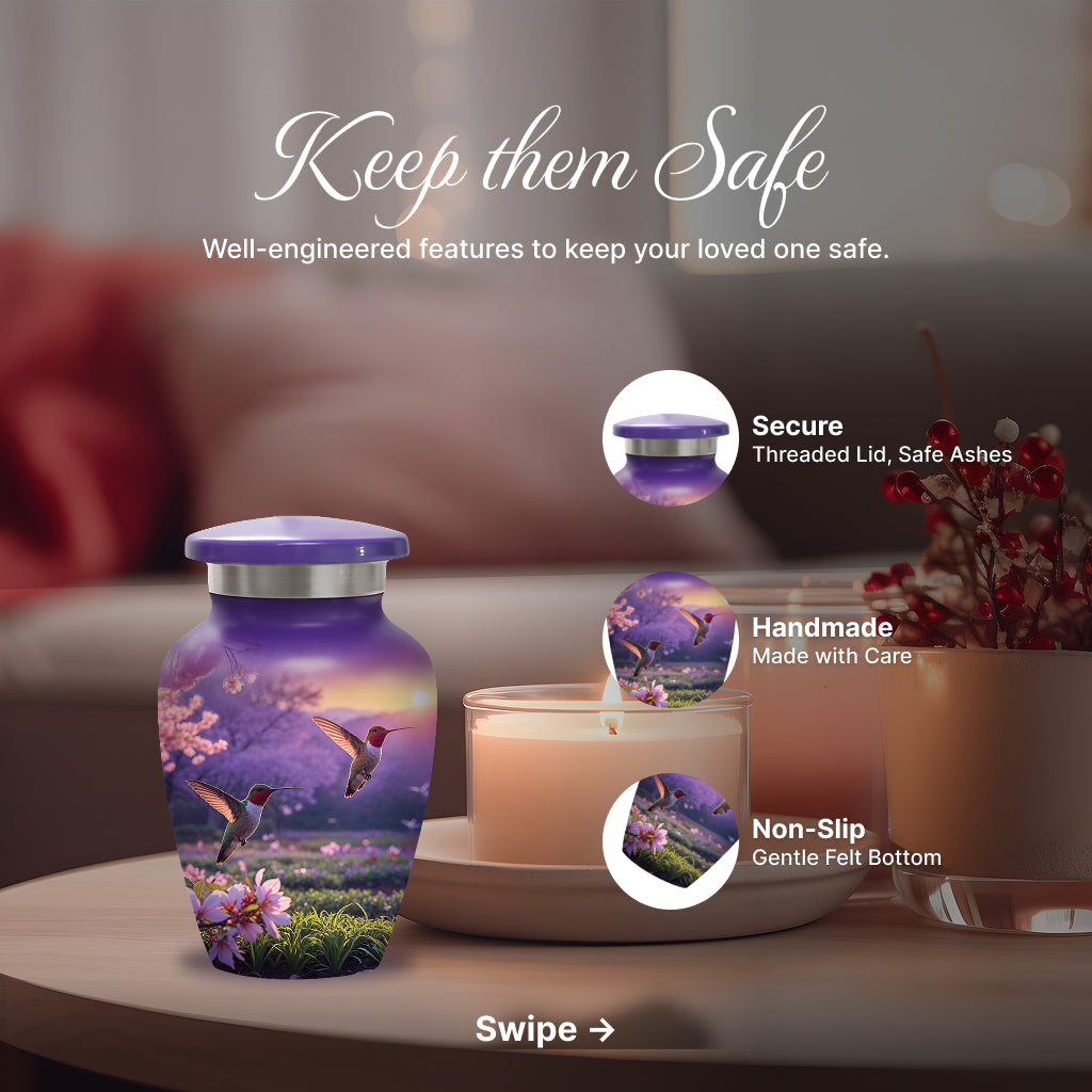 Hummingbird Image Cremation Urn