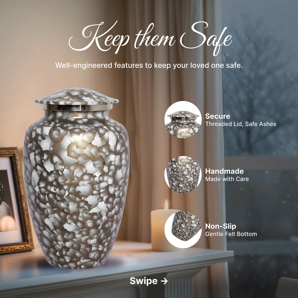 Motif Cloud Cremation Urn