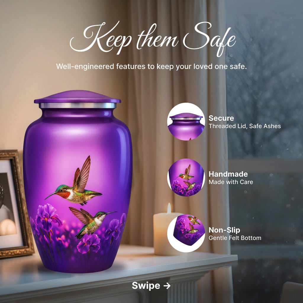 Hummingbird Image Cremation Urn