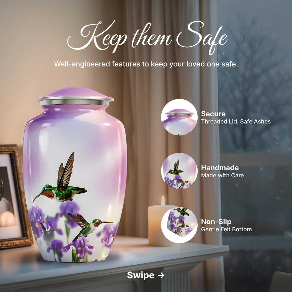 Hummingbird Image Cremation Urn