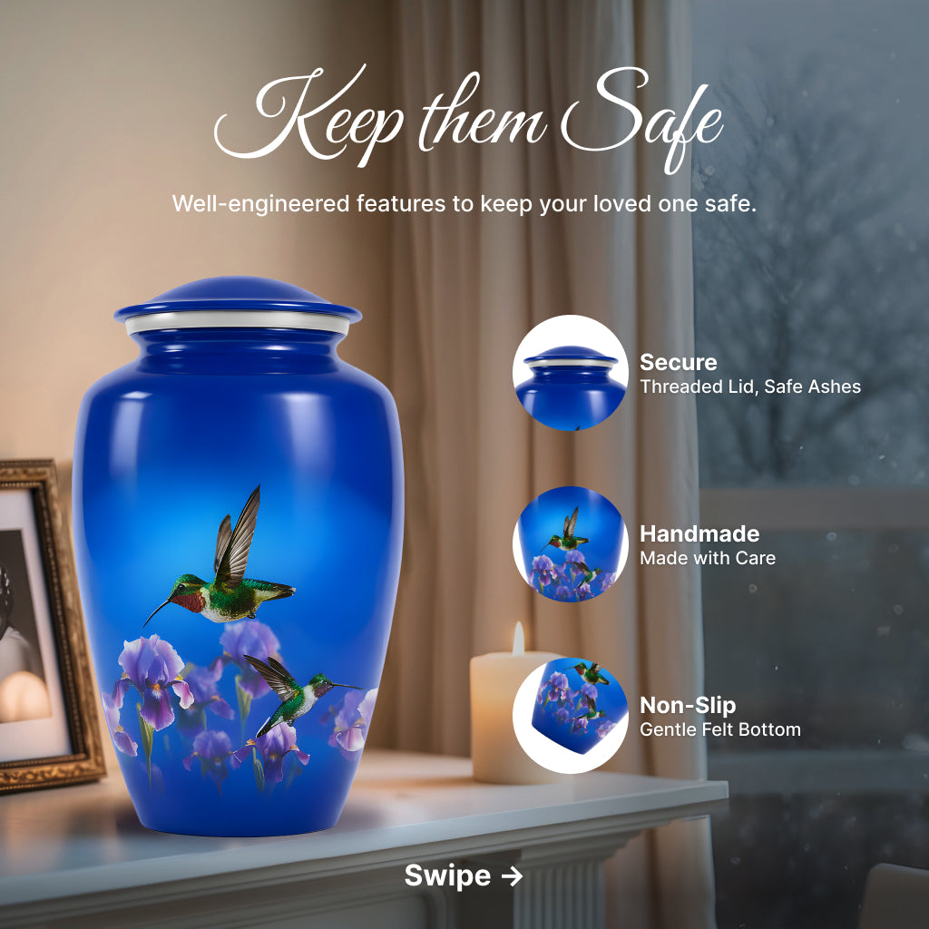 Hummingbird Image Cremation Urn