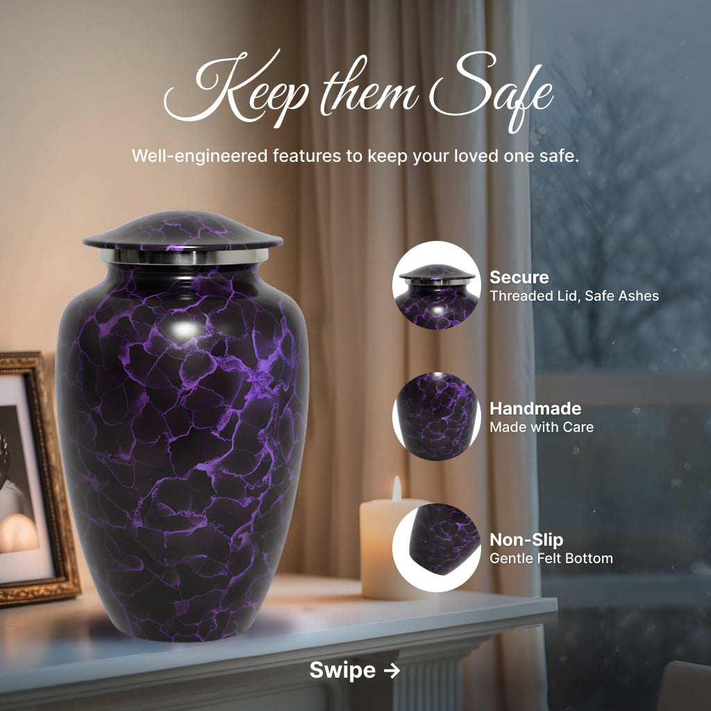 Motif Patch Cremation Urn