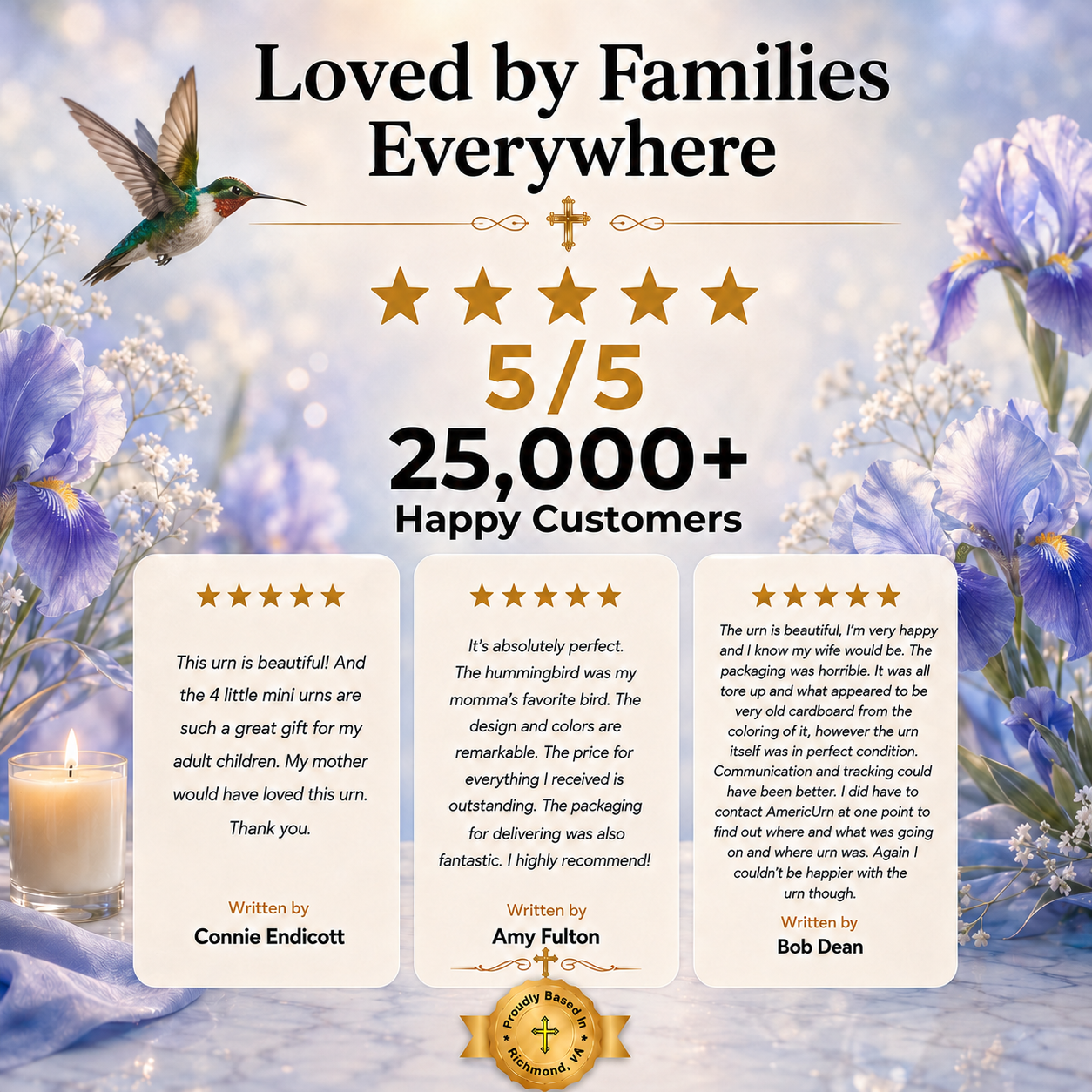Hummingbird Cremation Urn