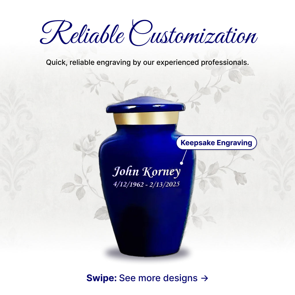 Ornate Tree of Life Motif Urn