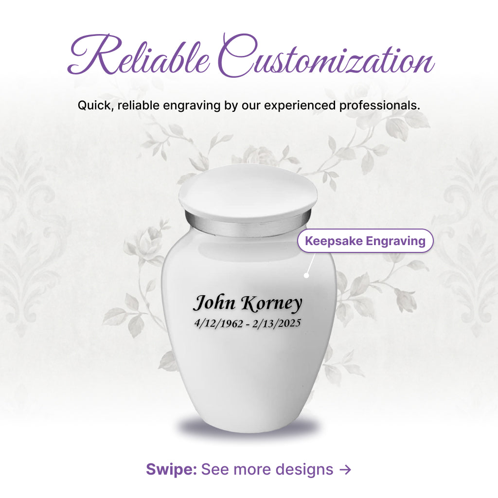 Serenity Curve Plain Urn