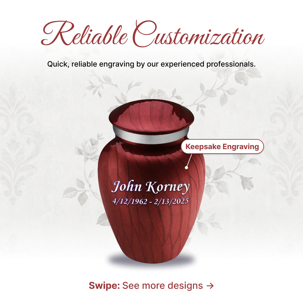 Serenity Curve Pearl Urn