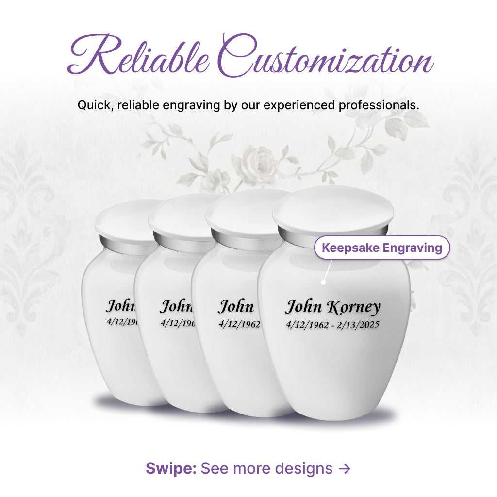 Serenity Curve Plain Urn