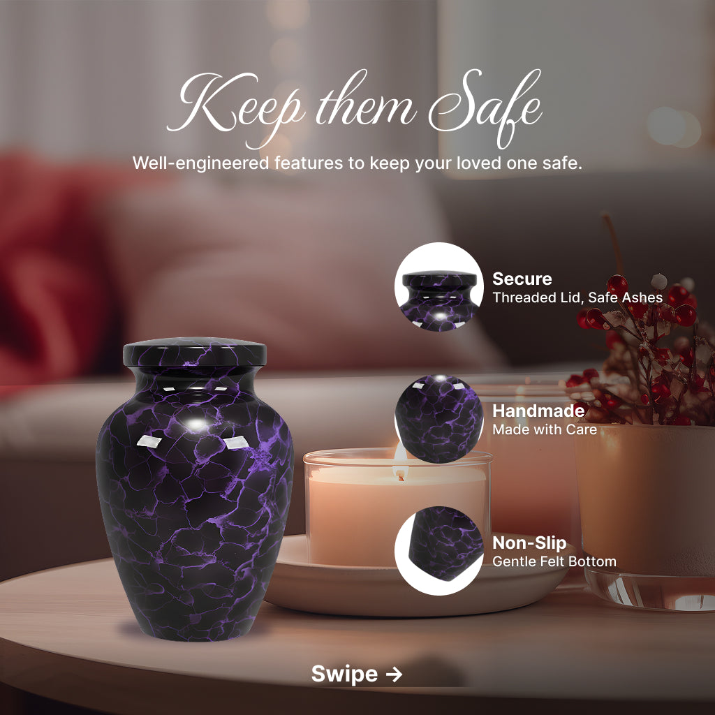 Motif Patch Cremation Urn