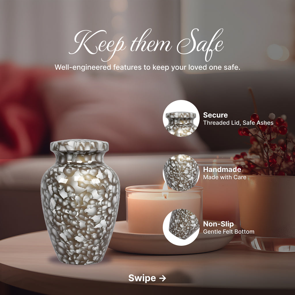 Motif Cloud Cremation Urn