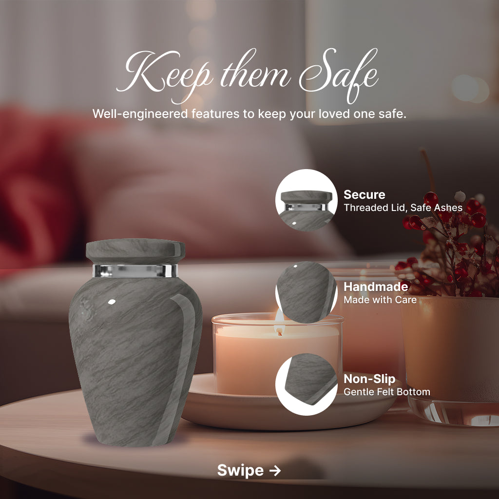Motif Shadow Cremation Urn
