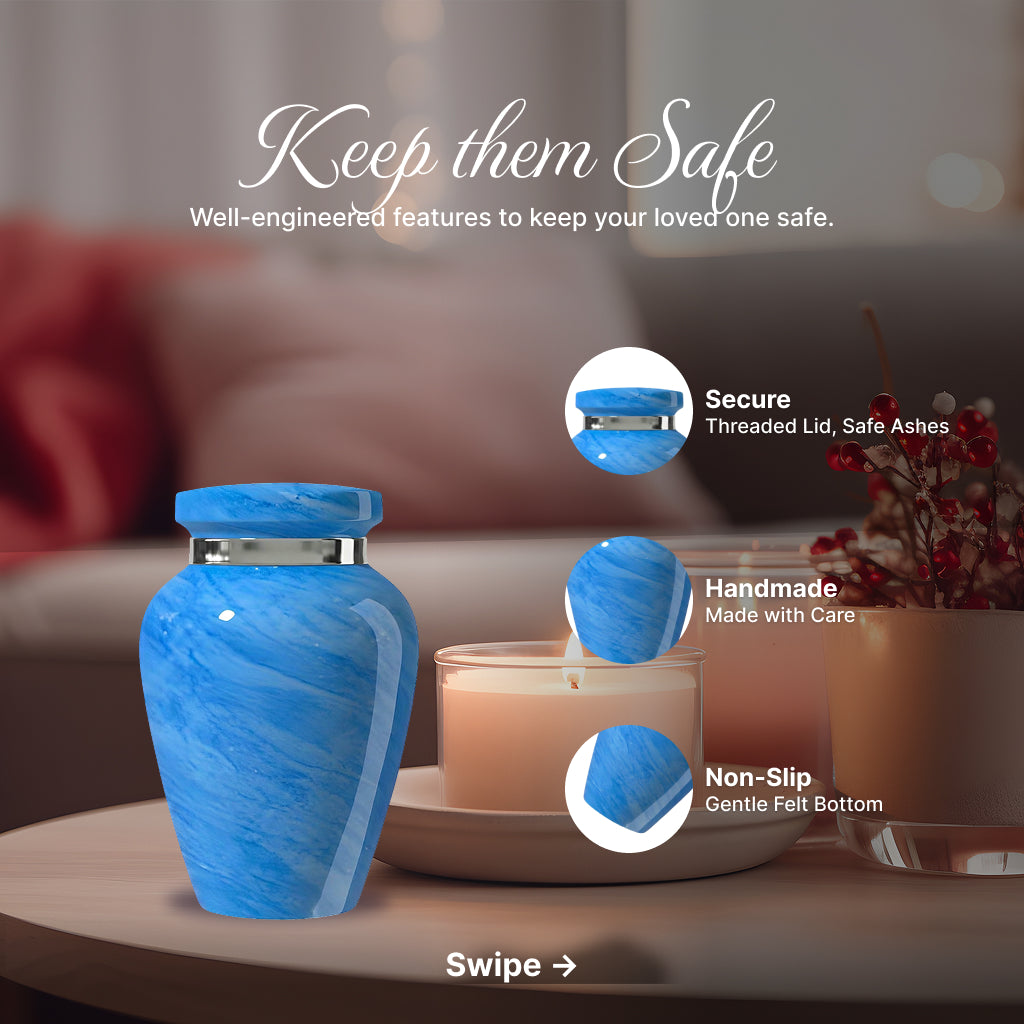 Motif Pastel Cremation Urn