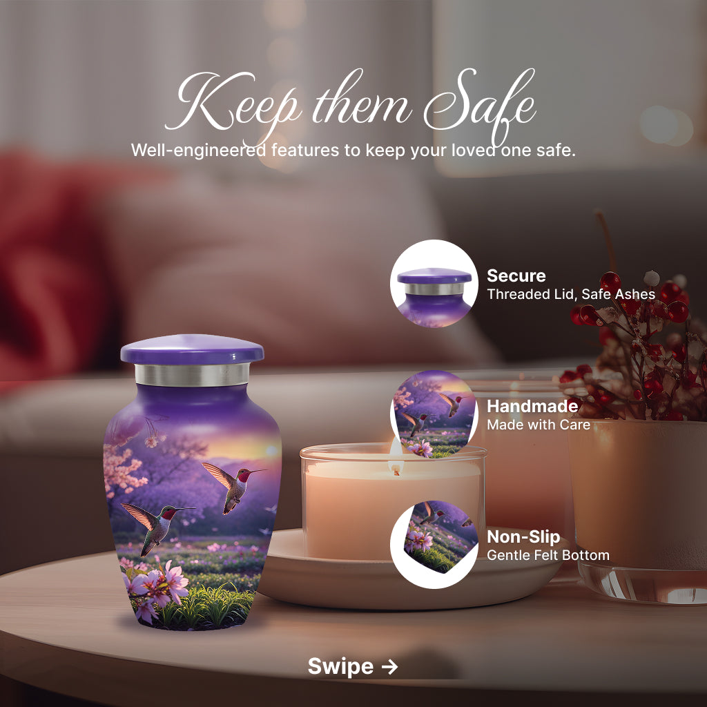 Hummingbird Image Cremation Urn