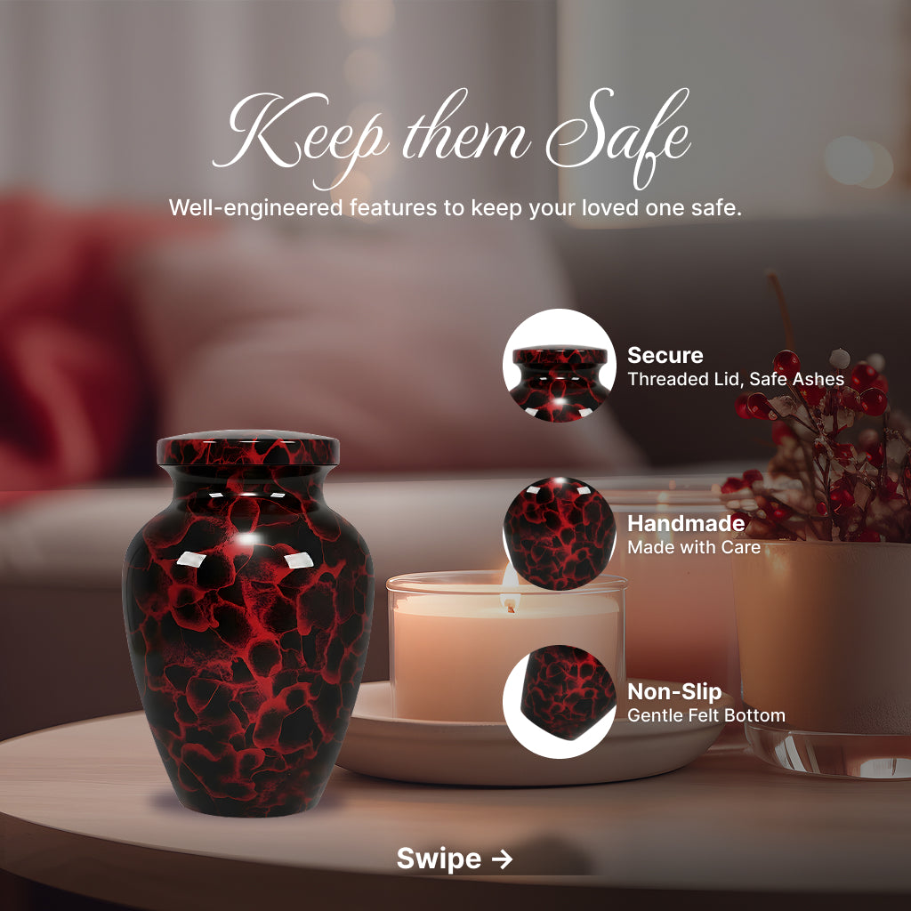 Motif Patch Cremation Urn