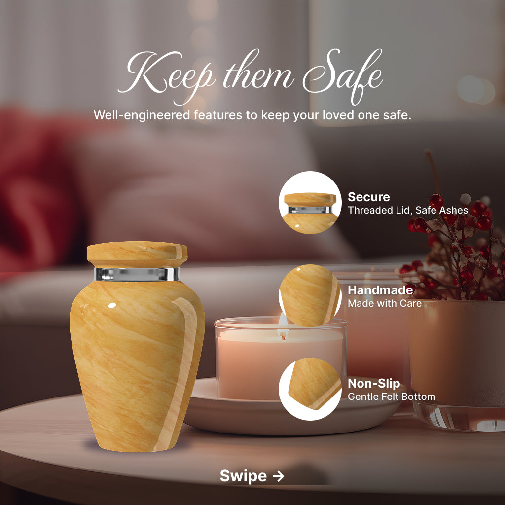 Motif Pastel Cremation Urn