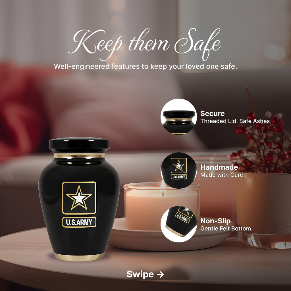 Army Veteran Memorial Urn