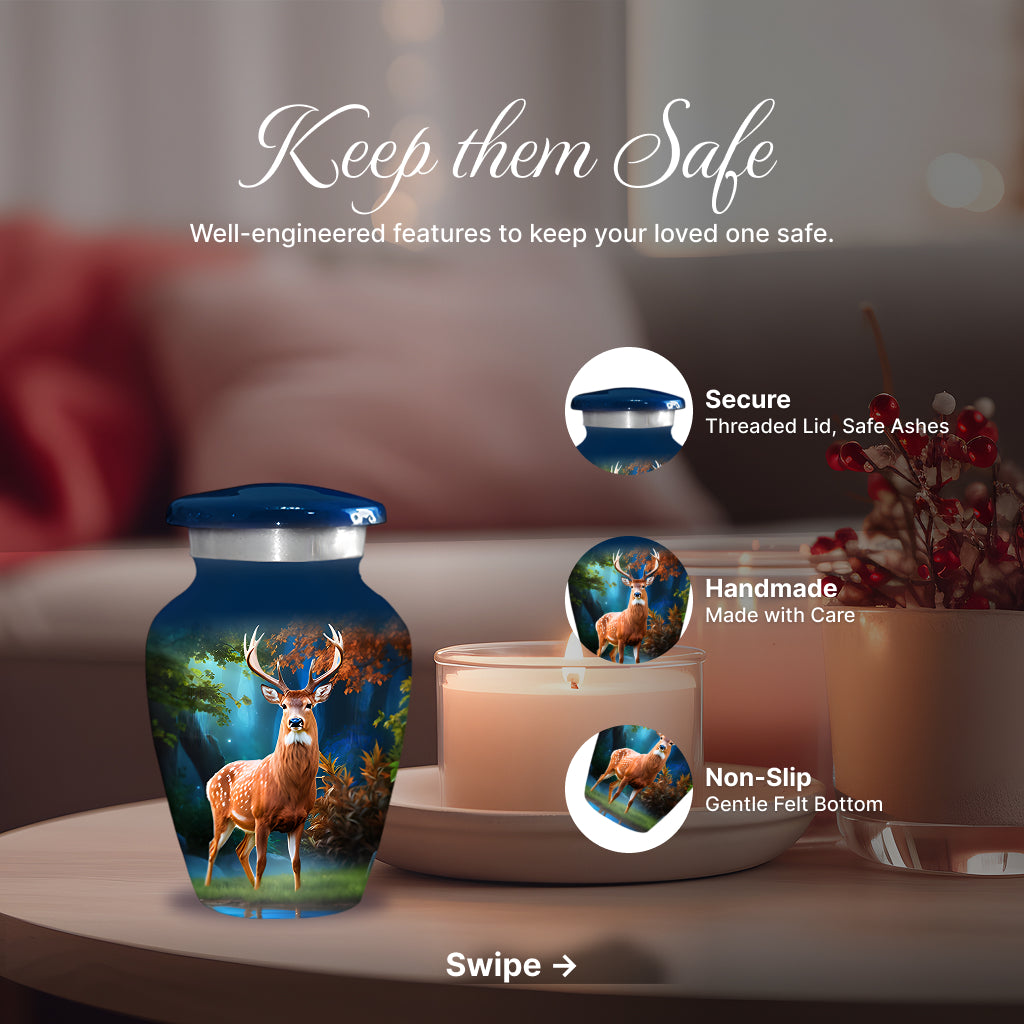 Deer Image Cremation Urn