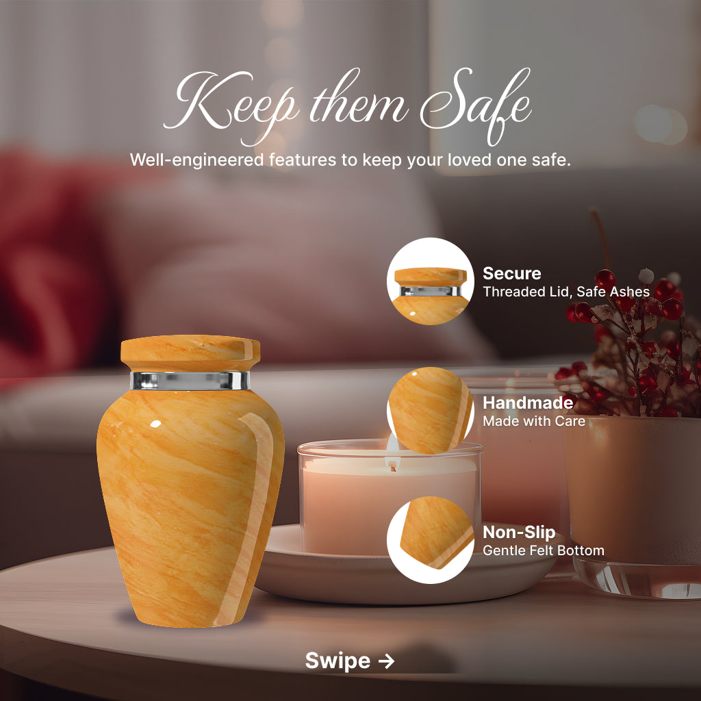 Motif Pastel Cremation Urn