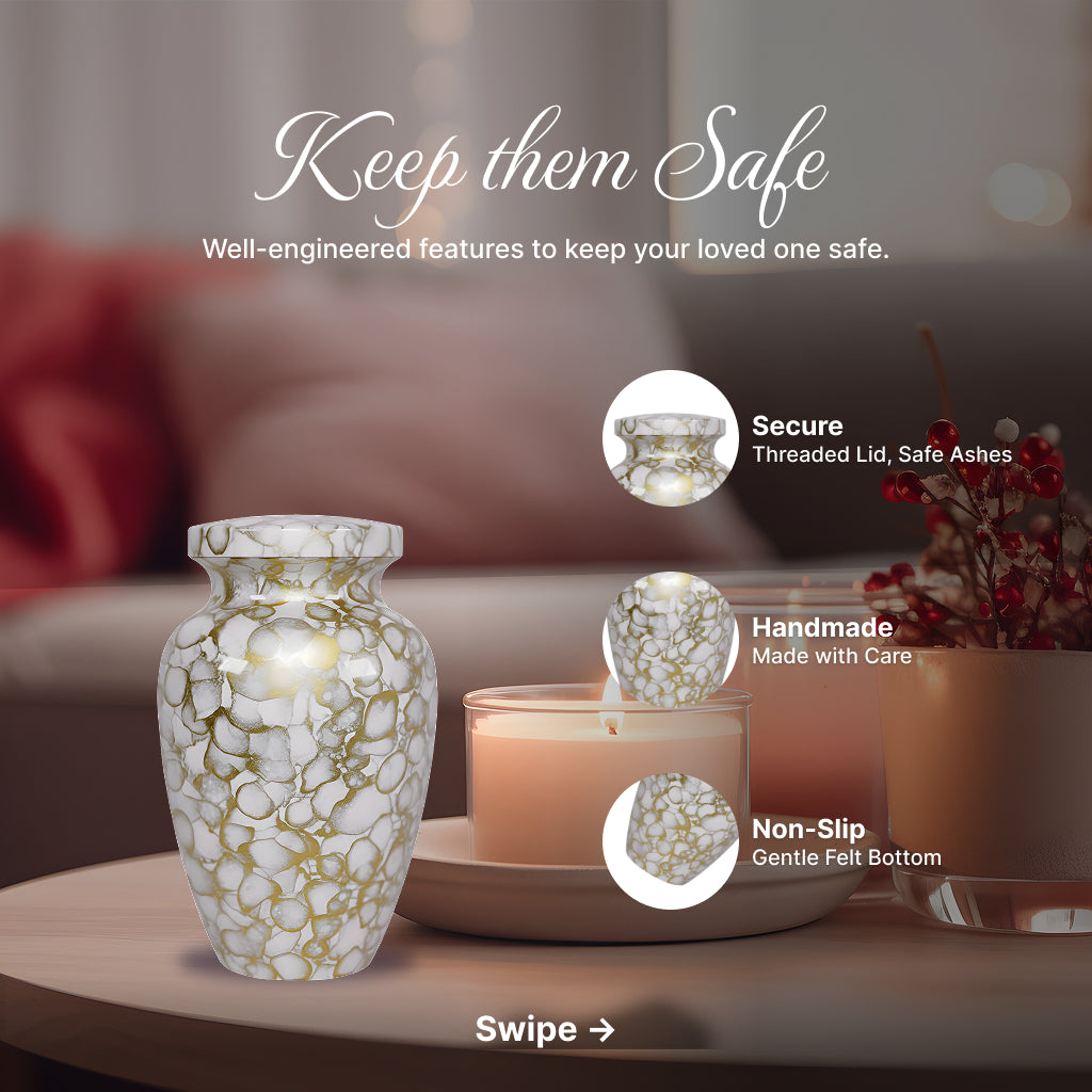 Motif Cloud Cremation Urn