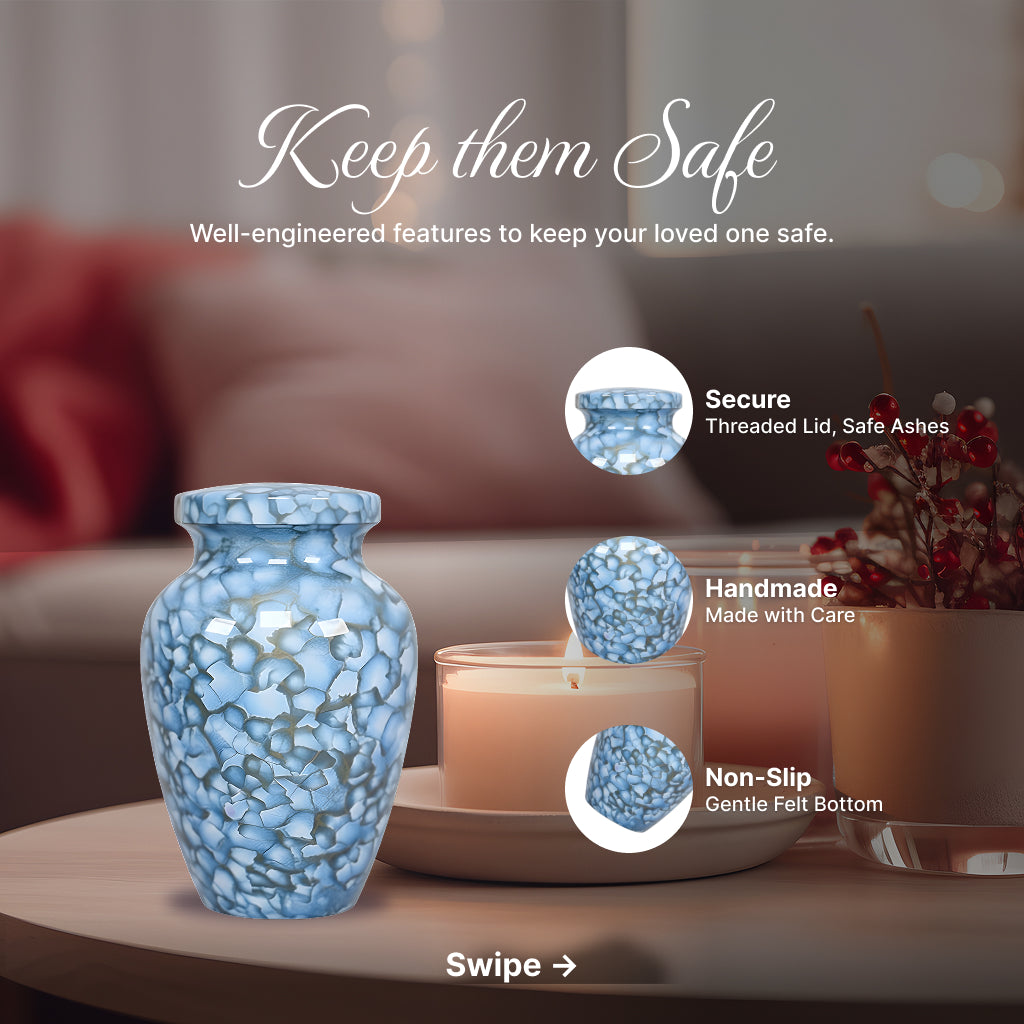 Motif Cloud Cremation Urn
