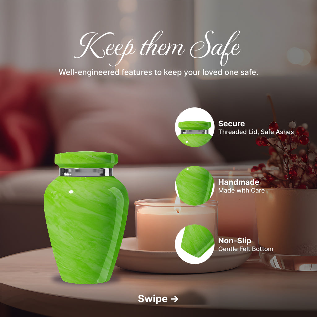 Motif Pastel Cremation Urn