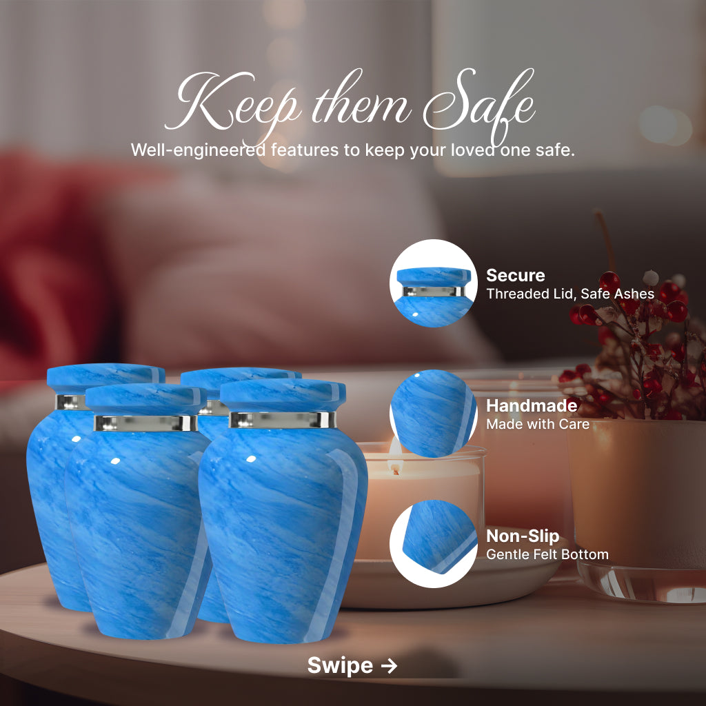 Motif Pastel Cremation Urn