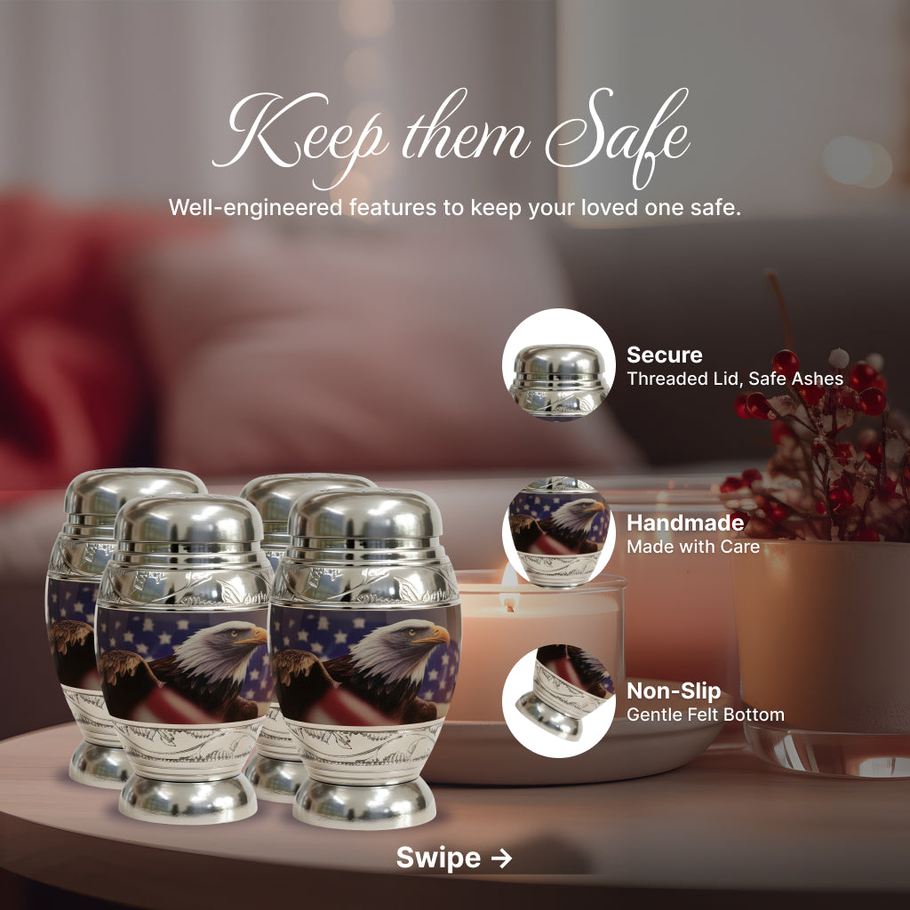 Eagle American Flag Premium Urn