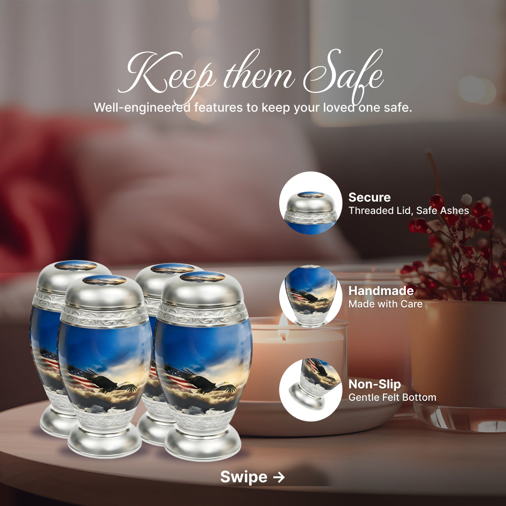 Eagle American Flag Premium Urn