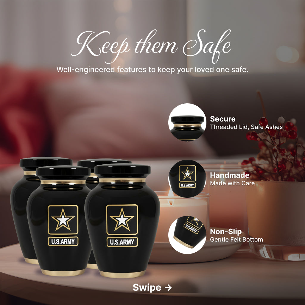 Army Veteran Memorial Urn