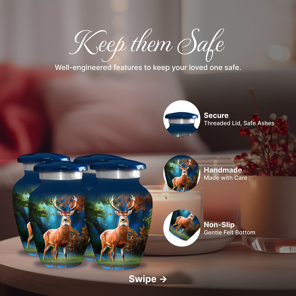 Deer Image Cremation Urn