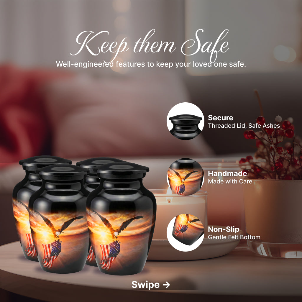 American Flag Tribute Urn