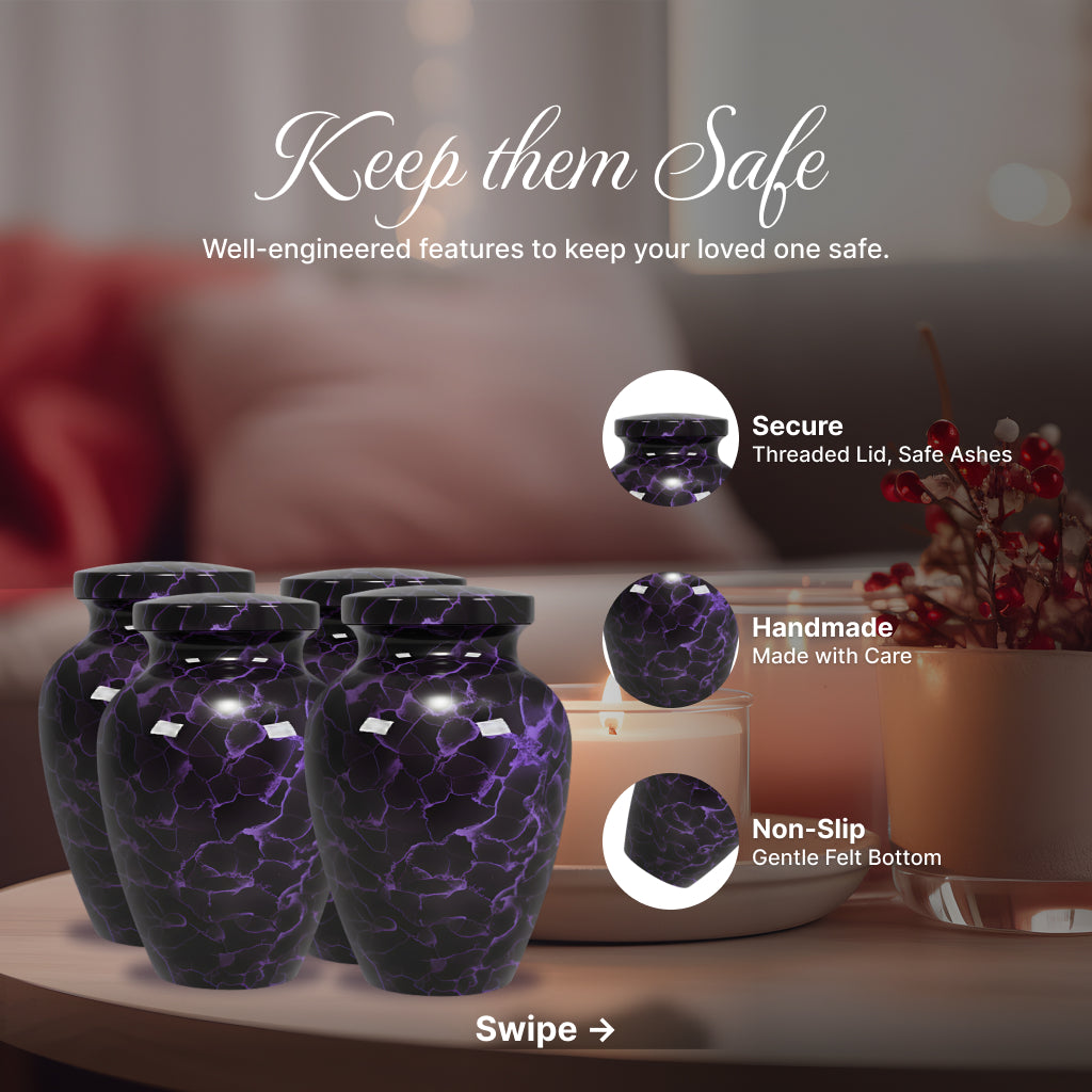 Motif Patch Cremation Urn