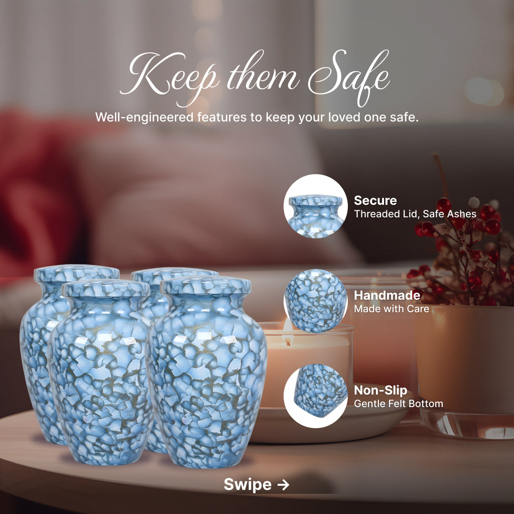Motif Cloud Cremation Urn
