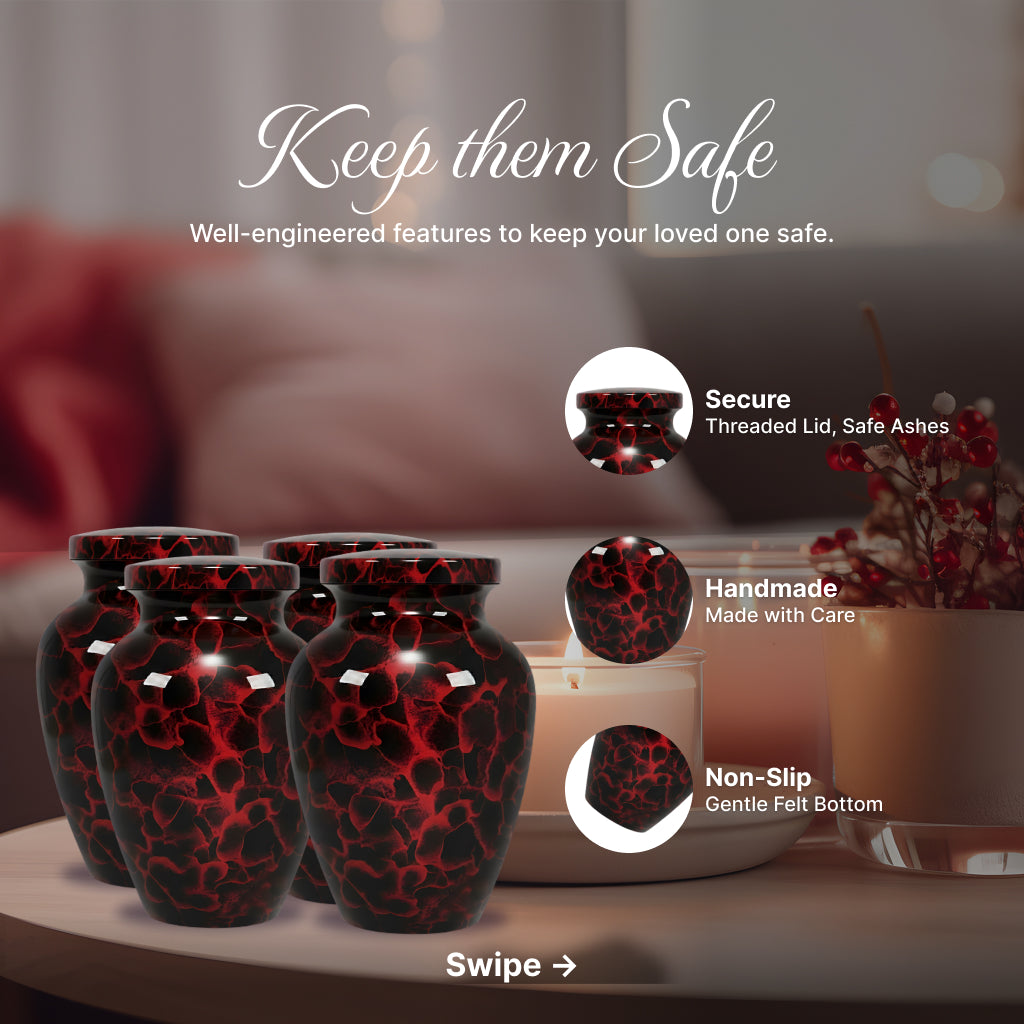 Motif Patch Cremation Urn