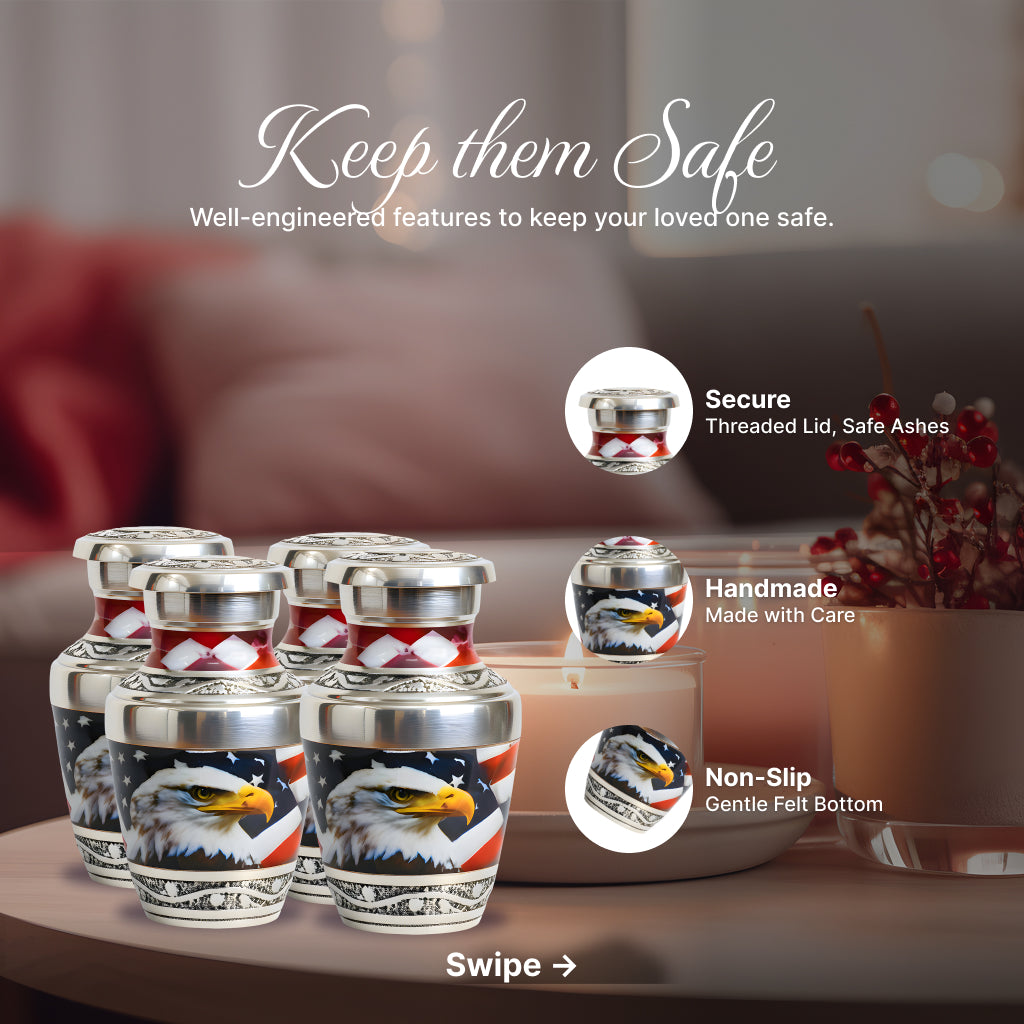 Eagle American Flag Premium Urn