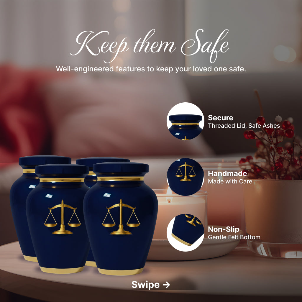 Scales of Justice Memorial Urn