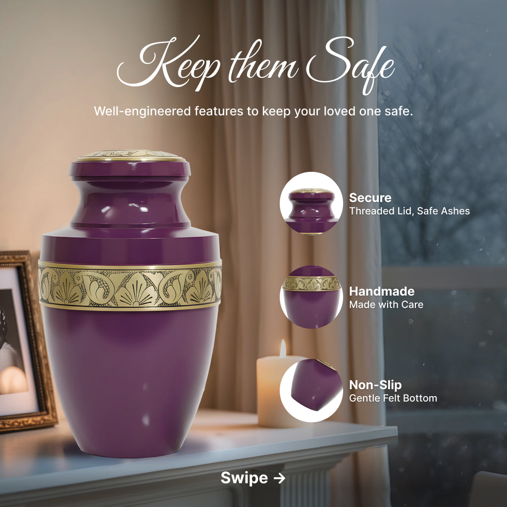 Radiant Grecian Cremation Urn