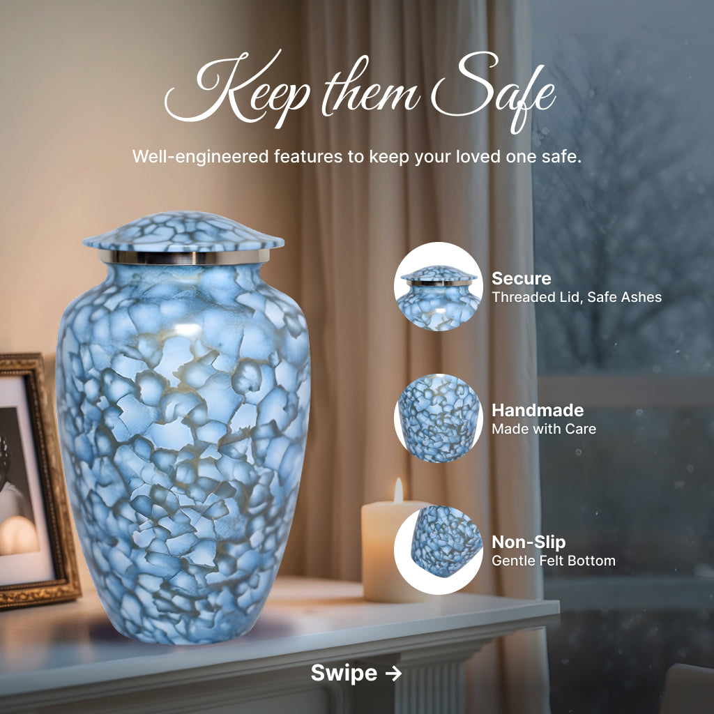 Motif Cloud Cremation Urn