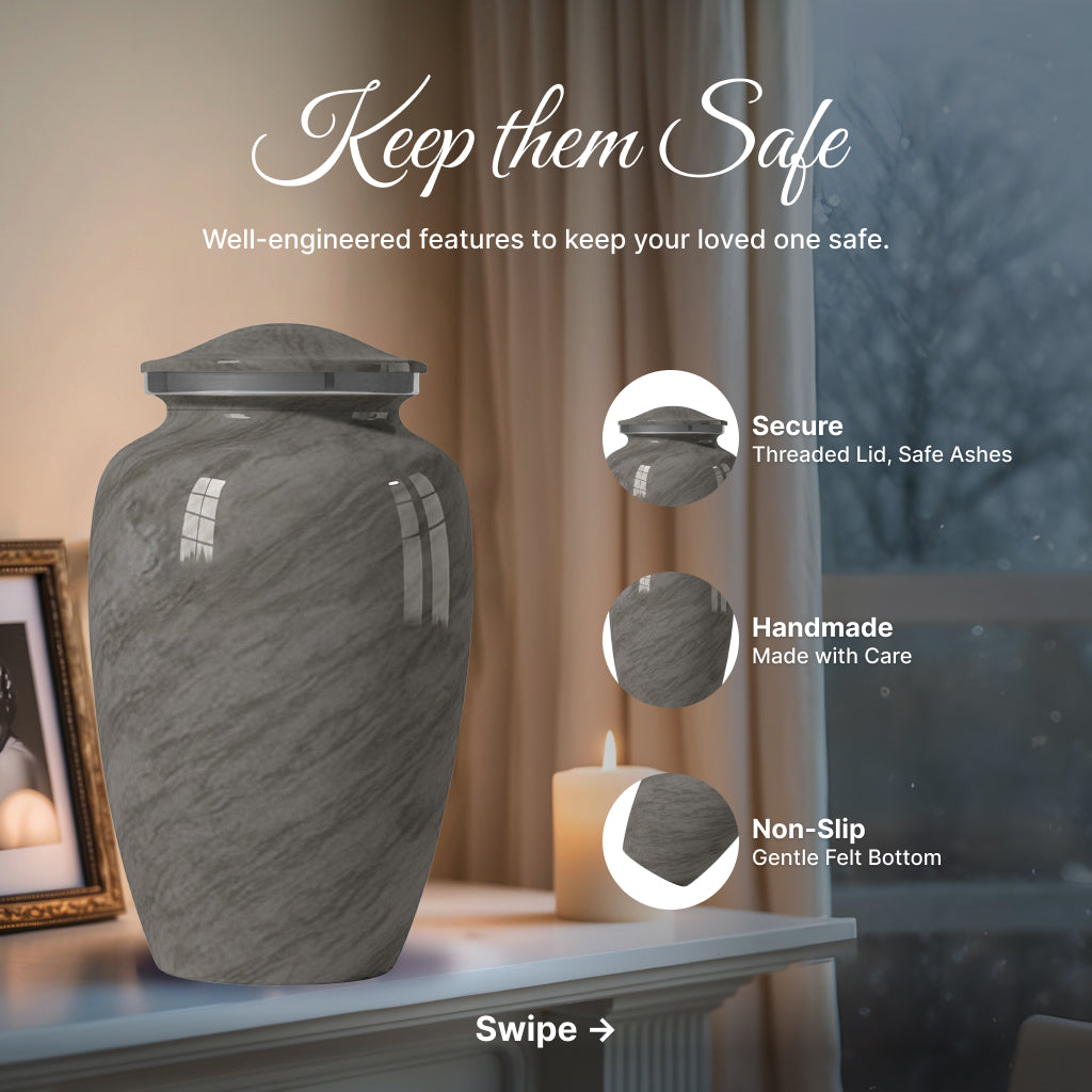 Motif Shadow Cremation Urn